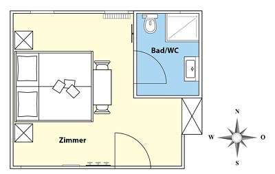 Doppelzimmer mit Du/WC