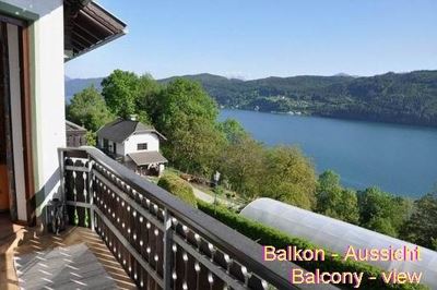 Ferienwohnung mit Balkon und Seeblick